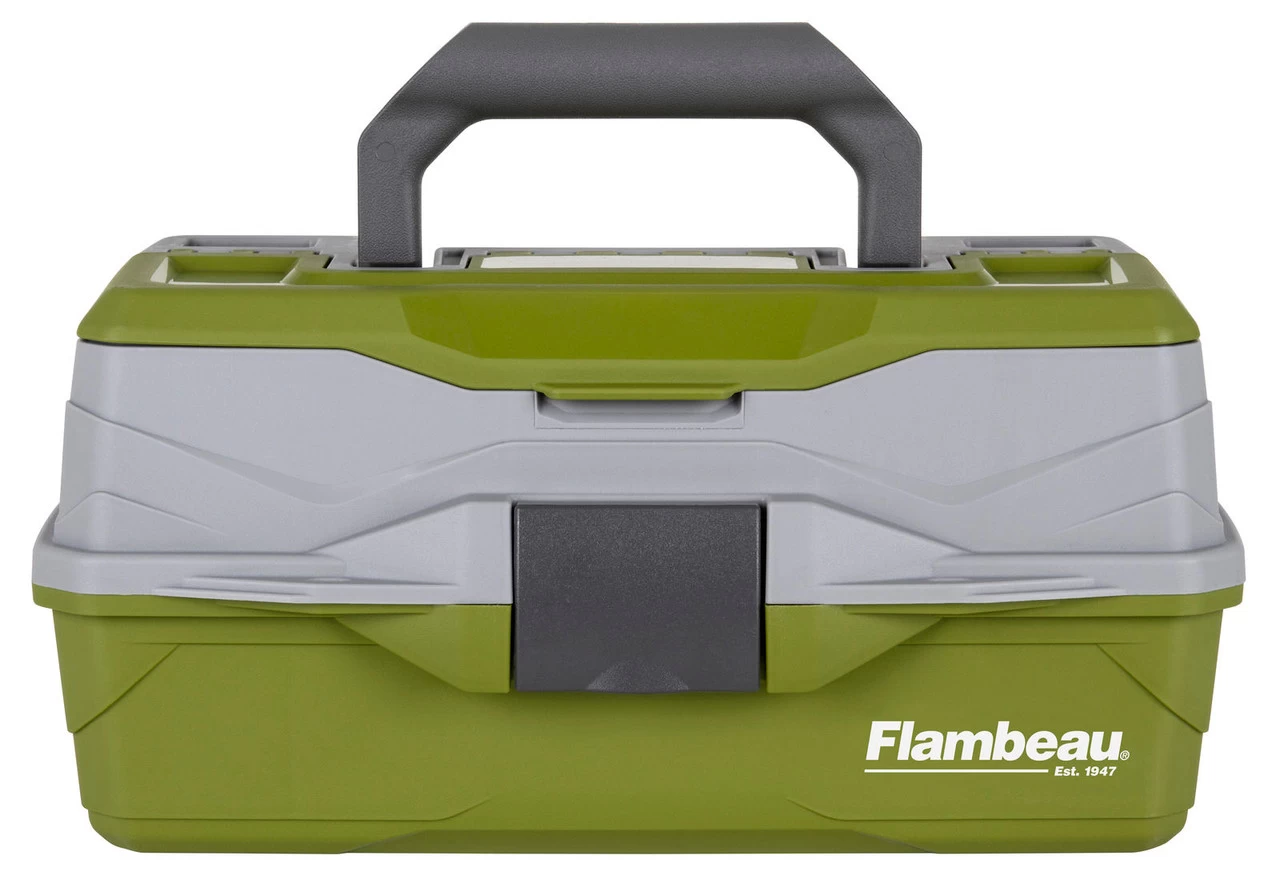 Flambeau 1 Tray Tackle Green/Gray Hard Tackle Box