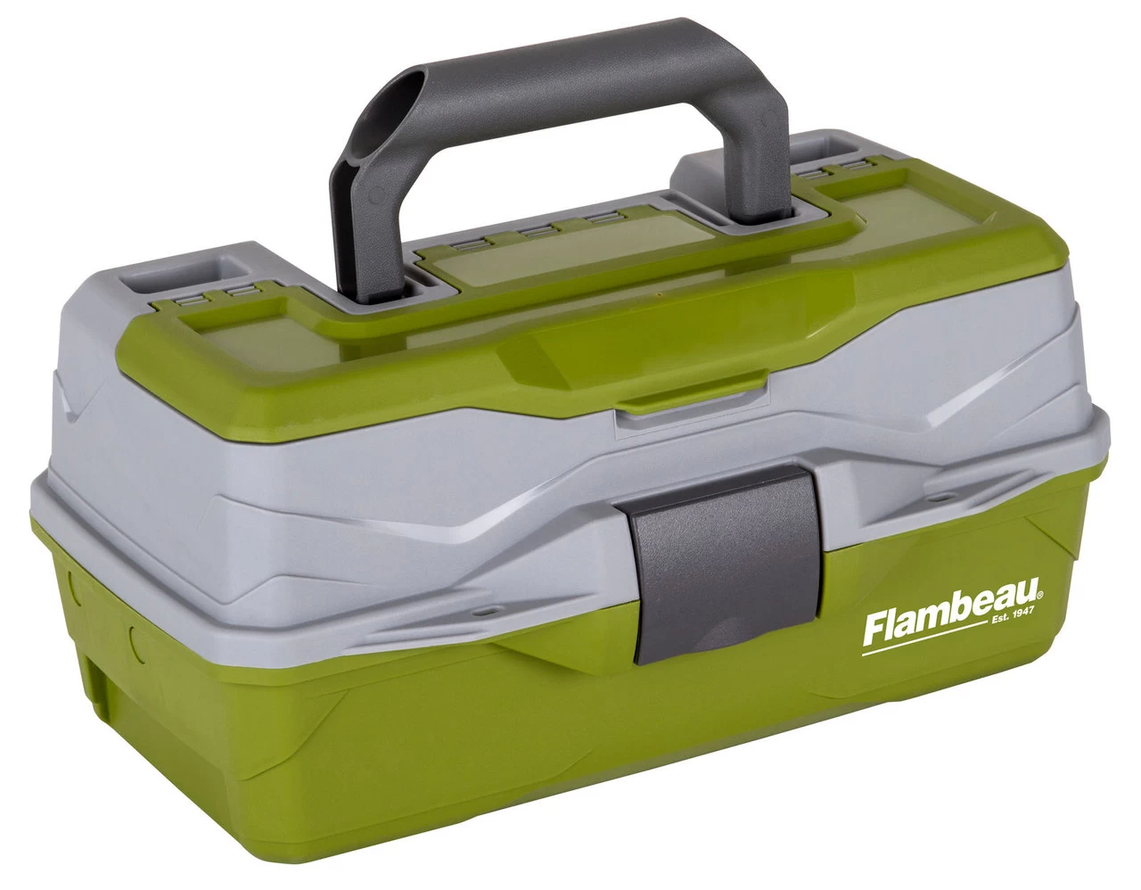 Flambeau 1 Tray Tackle Green/Gray Hard Tackle Box - Image 2