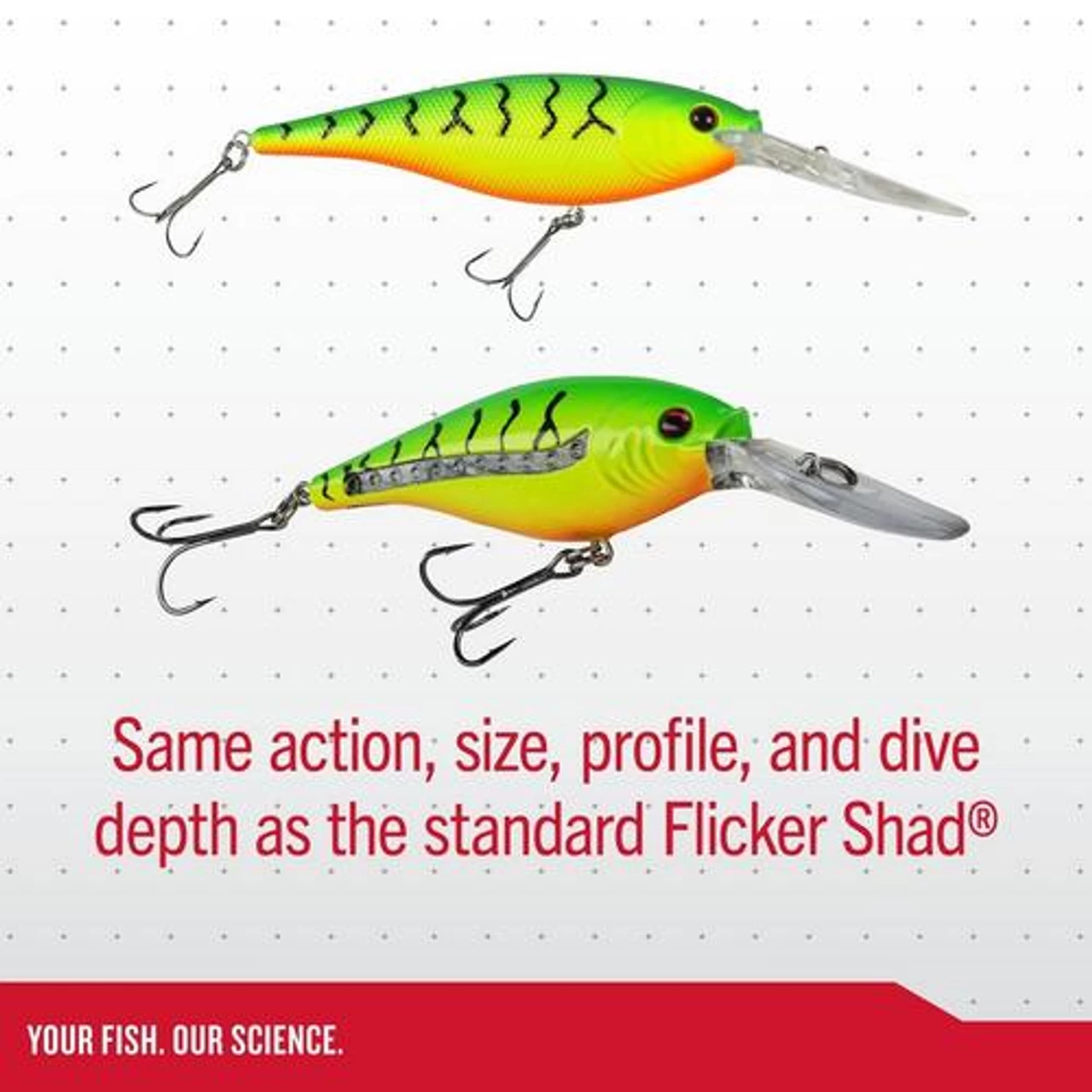 Berkley Scented Flicker Shad 5 - Red Tiger - Image 4