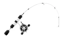 13 Fishing - FreeFall Ghost / Fate V3 Ice Combo 27" UL (Ultra Light) - Tickle Stick Tip With Tennessee Handle And Evolve Reel Wraps - LH Retrieve