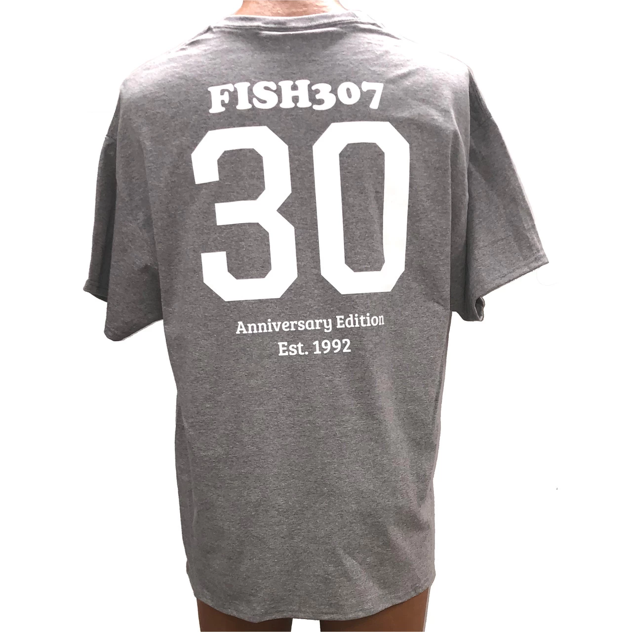 FISH307 Short Sleeve 2020-2021 Gray Anniversary Edition T-Shirt - Image 2