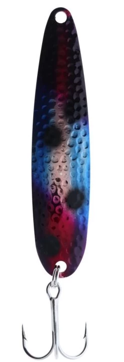 Michigan Stinger Spoons - SCORPION SIZE - XCH157 - Hammered Kevorkian Circus Freak W/ Copper Back