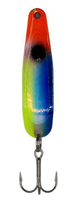 Michigan Stinger Spoons - SCORPION SIZE - XS404UV - Silver Smooth - Blue Veggie UV