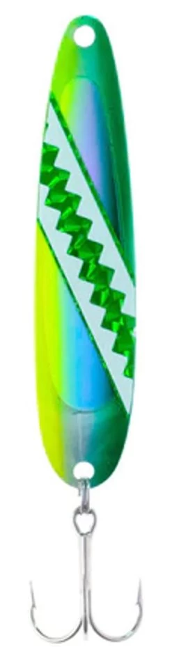 Michigan Stinger Spoons - STINGRAY SIZE - NS399 - UV Green Dolphin