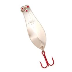 Yellow Bird - Premium Doctor Spoon With Red LazerSharp Hooks In (PM101) Nickel - 3.75" 5/8oz
