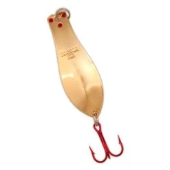 Yellow Bird - Premium Doctor Spoon With Red LazerSharp Hooks In (PM102) Gold - 3.75" 5/8oz