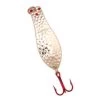 Yellow Bird - Premium Doctor Spoon With Red LazerSharp Hooks In (PM401) Hammered Nickel - 3.75" 5/8oz